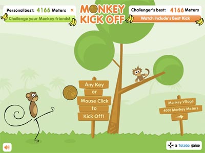 Monkey kick off